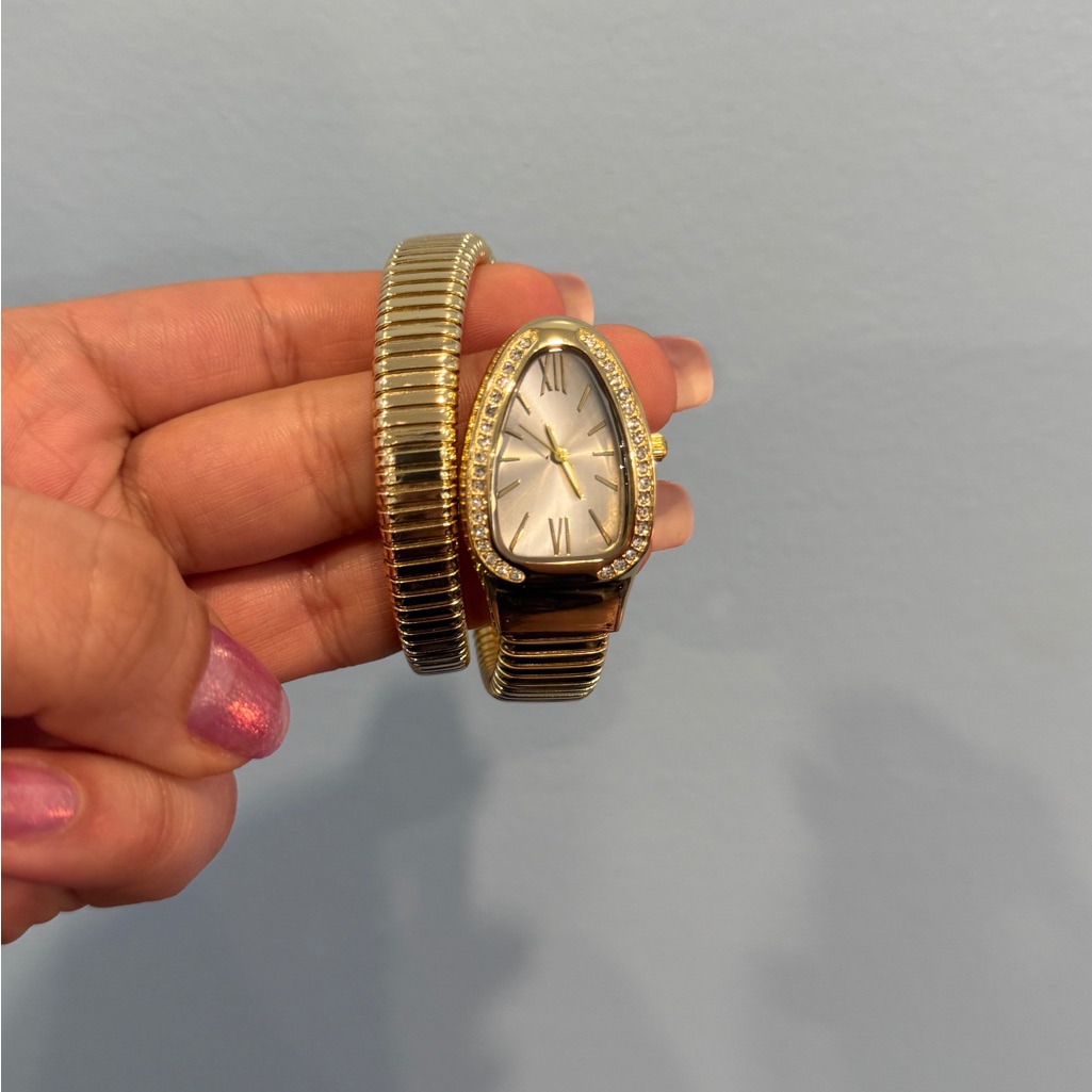 Gold And Silver Watch With Diamond Accents Gold And Silver Watch With Diamond Accents